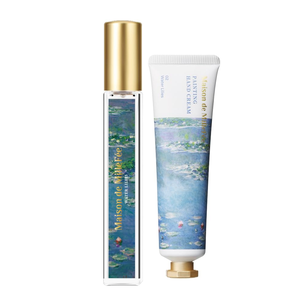 

Maison de Painting Fragrance x Painting Hand Cream Water Lily Sample Hand Cream MilleFée Set, Perfume, Gift, Art,