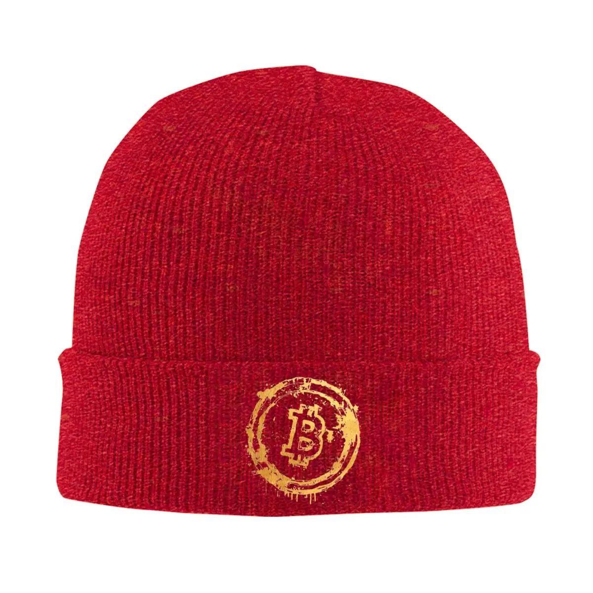 

New Bitcoin Gold Knitted Caps Beanies Autumn Winter Hat Acrylic Bitcoin Cryptocurrency Crypto Btc Blockchain Geek Warm Melo