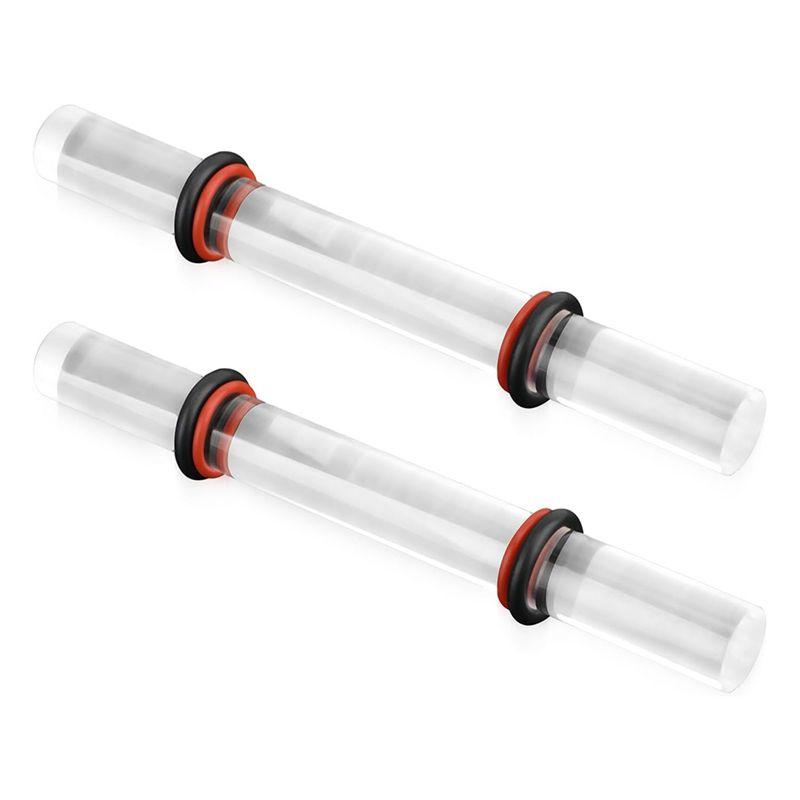 

AEE4-2 Pieces Polymer Clay Roller Tools, Acrylic Roller Clay Rolling Pin With Thickness Ring For Clay Art Craft DIY Tools