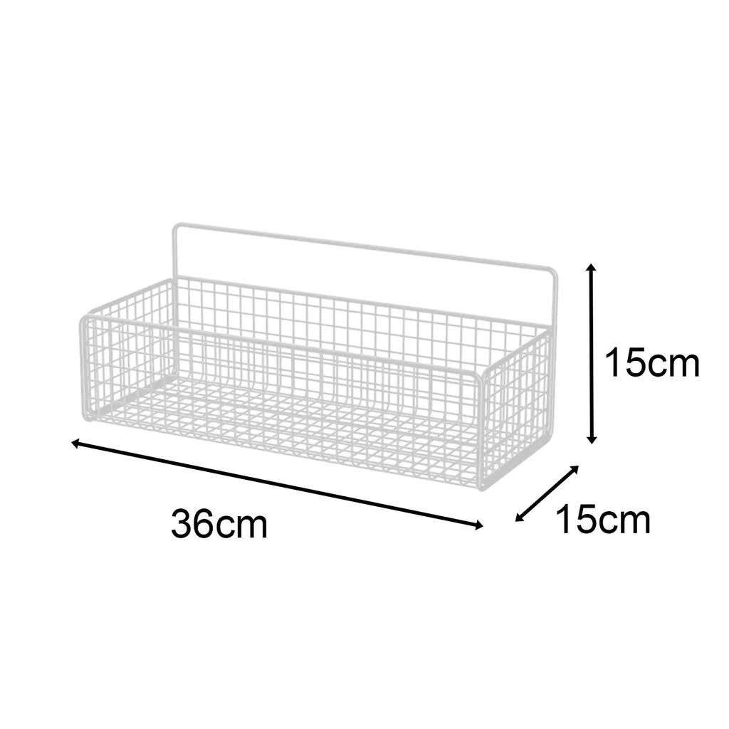 Wall Hanging Baskets Iron Kitchen Storage Organizer Bathroom Wall Organizer for Laundry Garage Dormitory Closet Countertop Gym