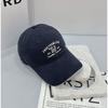 Spring and summer simple lace letter embroidery baseball cap versatile face small soft top curved brim cap