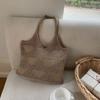 Large capacity tote bag woven bag summer shoulder bag women's hand-woven bag new holiday beach bag