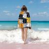 Cute Cat Collage Beach Towel Single Sided Print Soft Absorbent Quick Dry Beach Towel Pool Beach Vacation Playful Accessory Gift