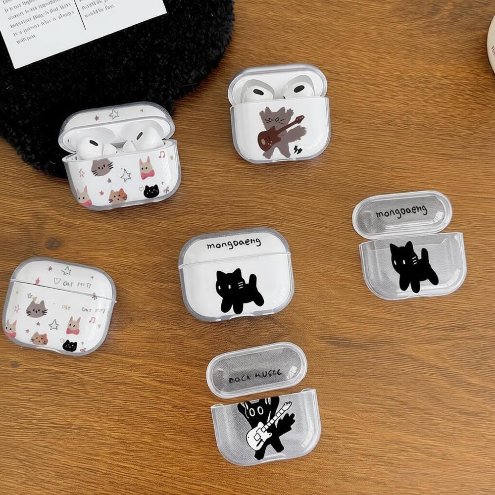 Cute Cartoon Cat Earphone Case for Airpods 4th 3rd 2 Pro 3 Shockproof Cover for Airpod 2 3 1 Protective Accessorie Shell Fundas