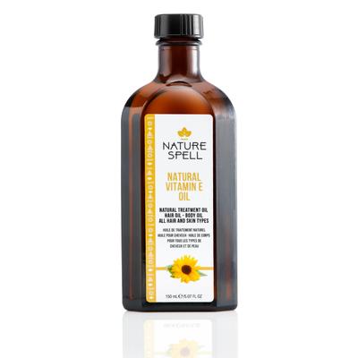 Nature Spell Vitamin E Oil for Hair Growth, Pre-Diluted Oil To Prevent Breakage & Restore Shine, Nourishes Dry Strands and Soothes Split Ends, Mu