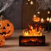 Flame Fireplace Oil Diffuser Simulation Fireplace Flame Diffuser Atmosphere Timing Creative Humidifier(without Oils)