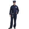 Męski Kostium Halloweenowy Bohater Roleplay Policjant Zestaw Kurtka z Długim Rękawem Spodnie