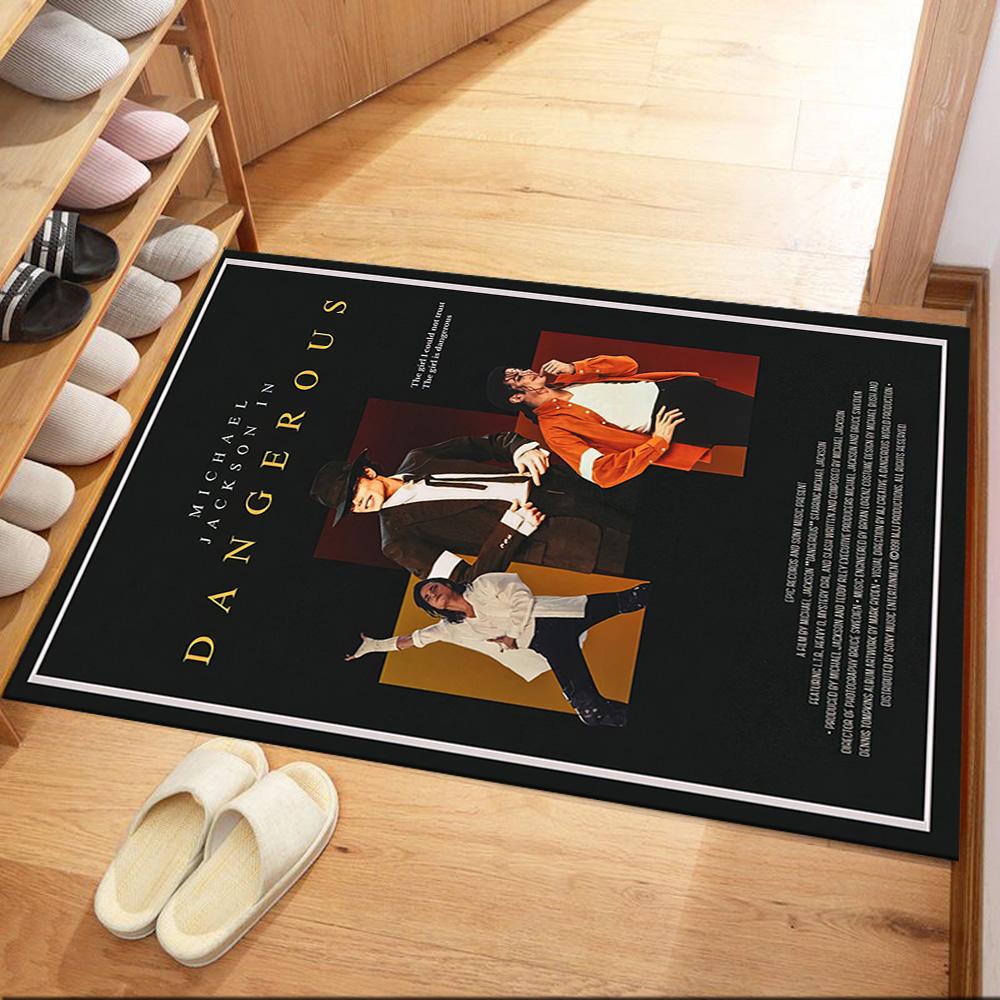 Michael Jackson 81 Floor Mat Design for Playrooms Foyer Hallway Living Rooms Antislip Carpet Office home decor