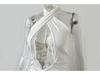 Halter Tie-Back Backless V-Neck Sleeveless Bodycon Dress for Women - European and American Style