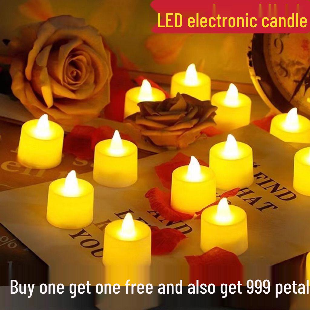 LED Candle Light for Romantic Indoor Settings and Valentine’s Day Scenes