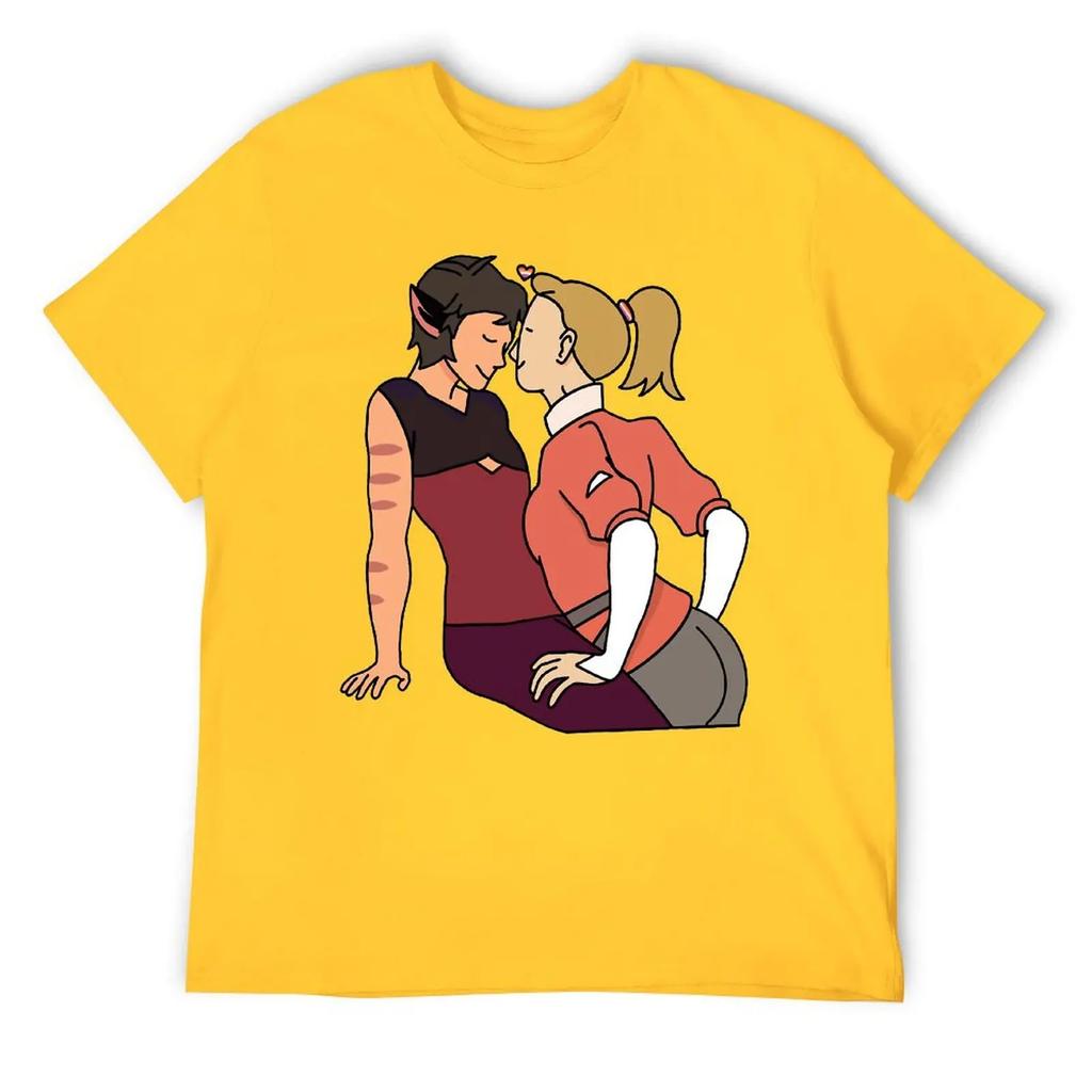 Catra And Adora In Love For Sale B Top Tee Cute T-shirt Harajuku Motion Humor Home USA Size