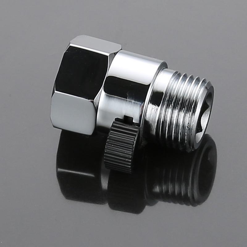 Bathroom Shower Brass Junction Water Flow Control Valve Straight through Shut -off Angle Valve Bath Water Tap Accessory