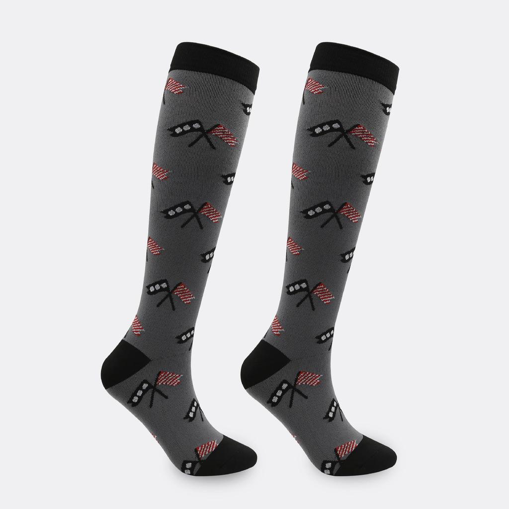 33 Styles: Sports Compression Long Socks - Elastic & Colored