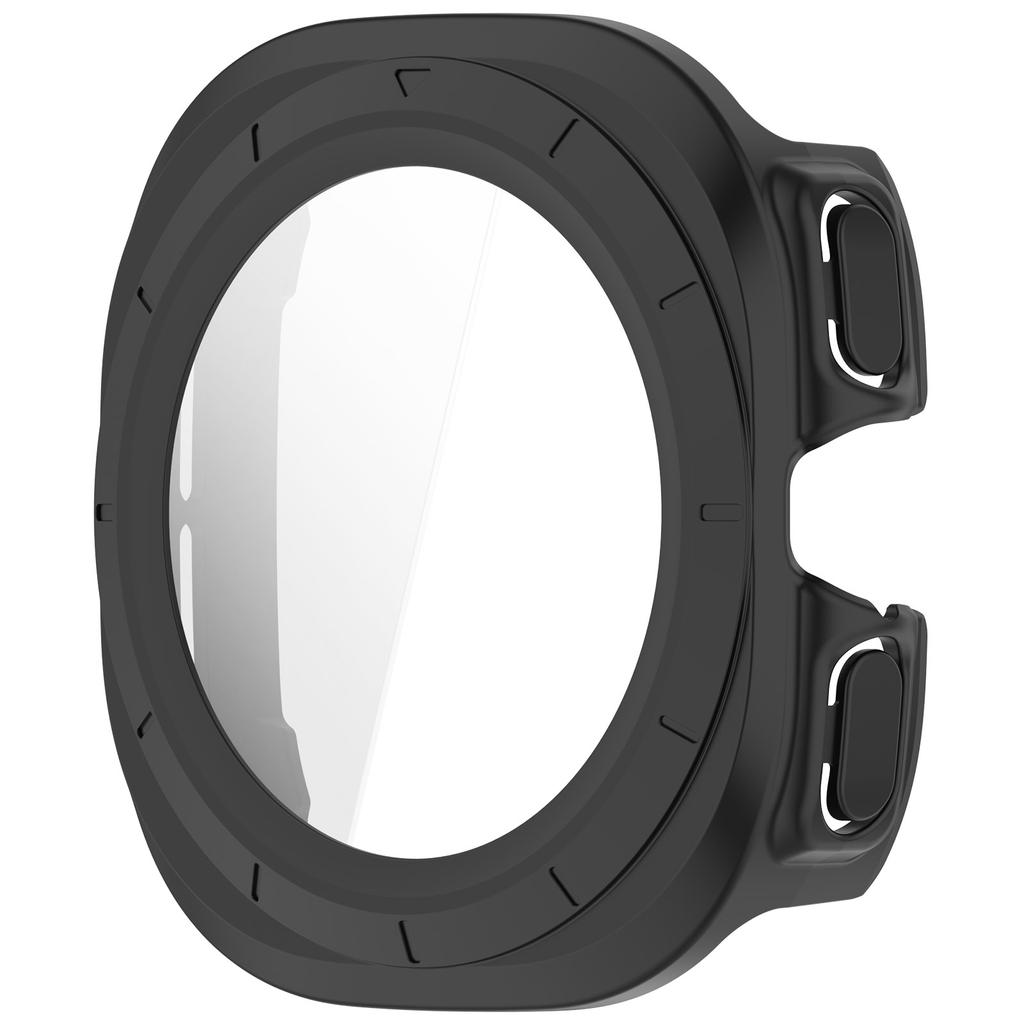 PC Full Protective Case For Samsung Galaxy Watch Ultra 47mm Screen Protector Cover Hard Shell Tempered Glass Cases Film Clear