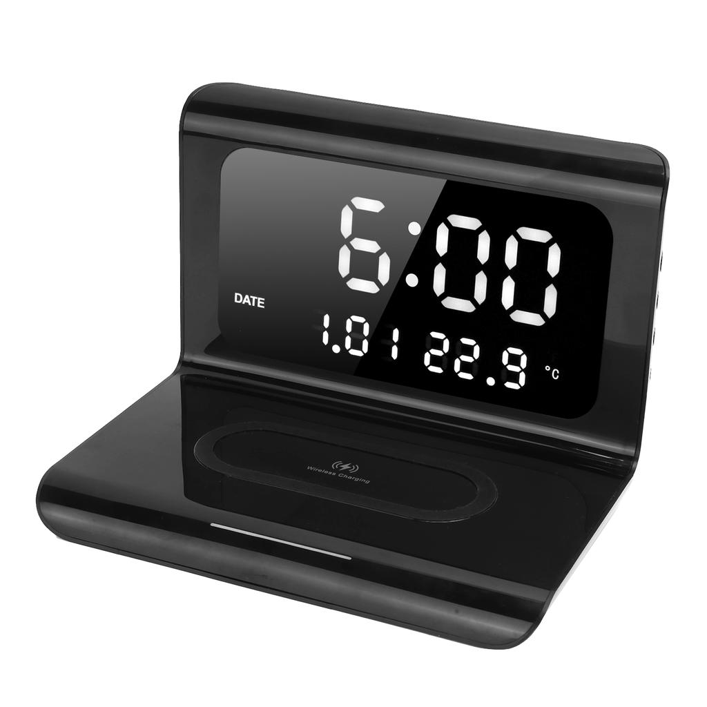 MultiFunctional Clock Electronic Calendar Phone Wireless Automatic Matching Charger