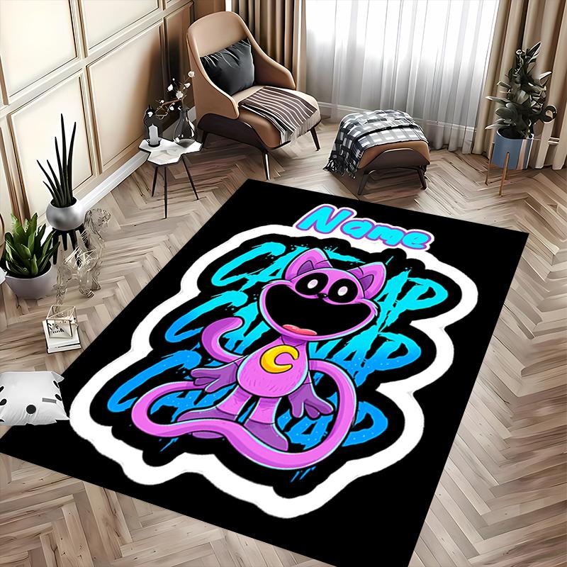 Custom personalization Smiling Critters Area Rug - Perfect For Kitchen, Bathroom,Laundry Room Decor Large Size Available,Gift All Seasons
