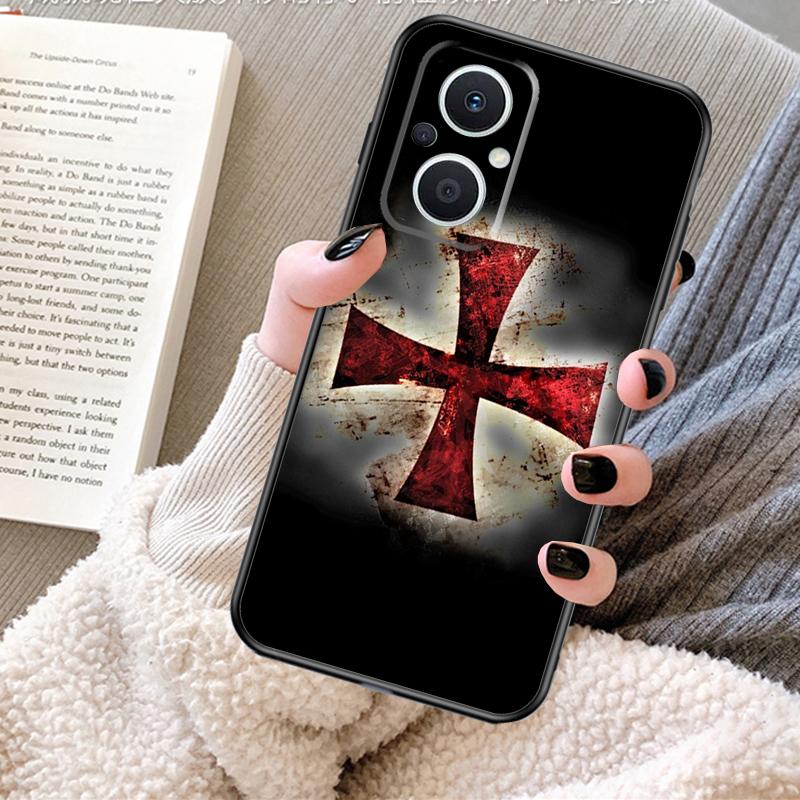 Templar Knight Case For OPPO Reno 11F 11 12 13 F 8T 7 8 10 Pro OPPO Find X8 X6 Pro X3 X5 Lite Cover Fundas