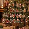 Christmas Advent Calendar Acrylic Hanging Ornament for Holiday Countdown Decoration