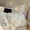 Lace Double-Layer Gauze Bedding Set