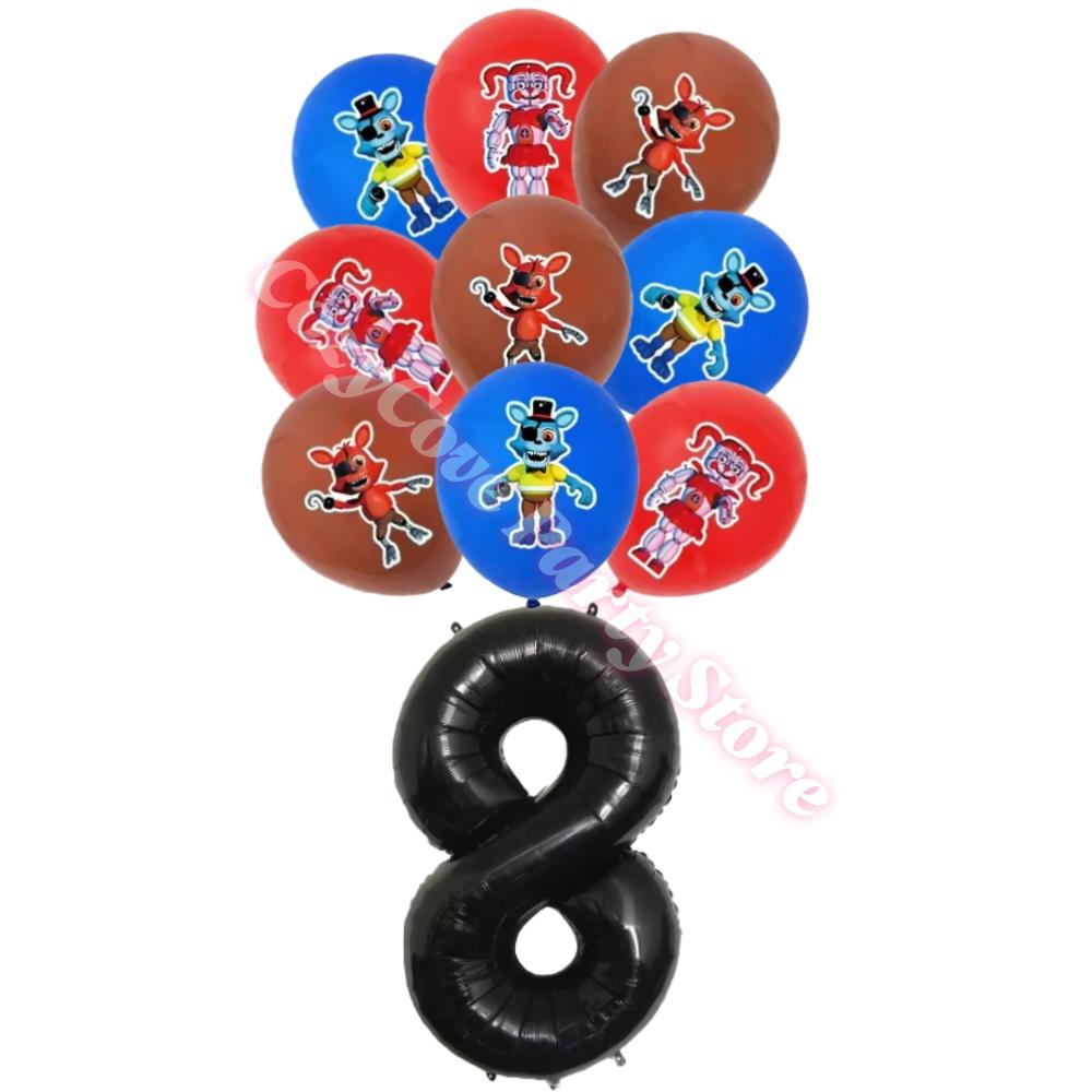 Neltoned Birthday Party Decoration Cups Plates Cake Topper Balloons For Kids Party Favors Freddyed Bear Gifts By Fnafs
