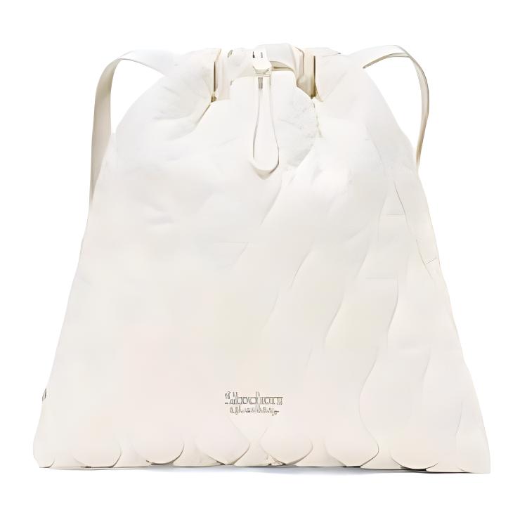 Skechers Fashion Versatile Drawstring Closure Fabric Backpack Unisex Backpacks Pure-White L424U081-01SV Pure White