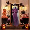 Halloween Talking Witch Sound Activation Spooky Animatronic Witch Halloween Party Decorations Halloween Haunted House Props