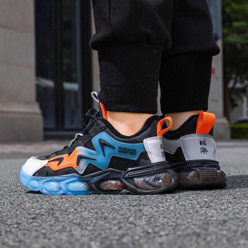 Autumn/Winter Kids Snow Sneakers Kids Short Fluff Sneakers Rotating Button Anti-Slip Sneakers Big Boy Cotton Shoes