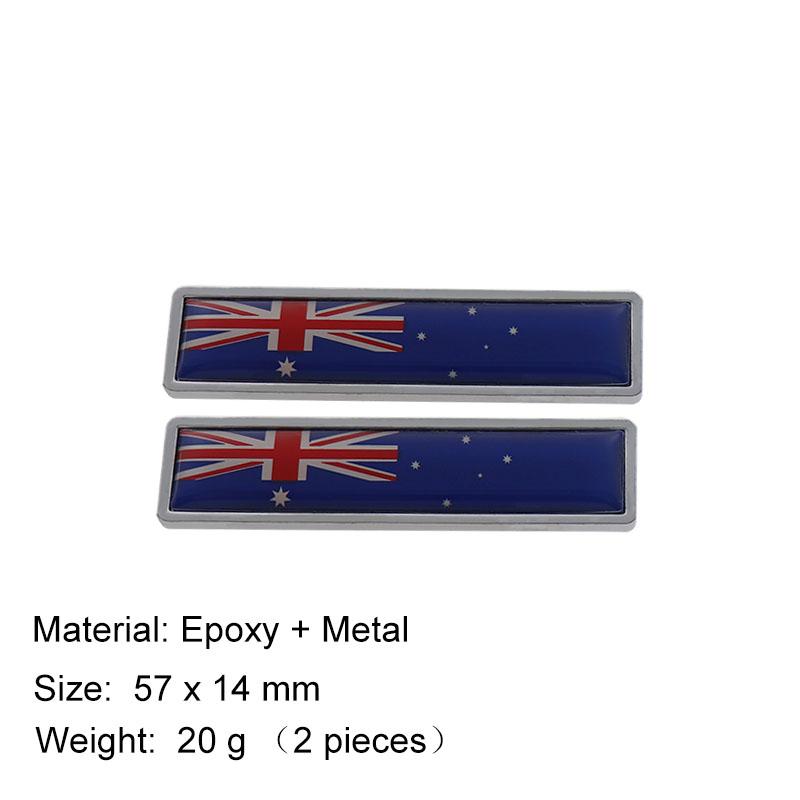 3D Premium Australia Australian National Flag for Laptop Wall car Engine Hood Fender trunk Tail Rear Decal Emblem Badge Sticker