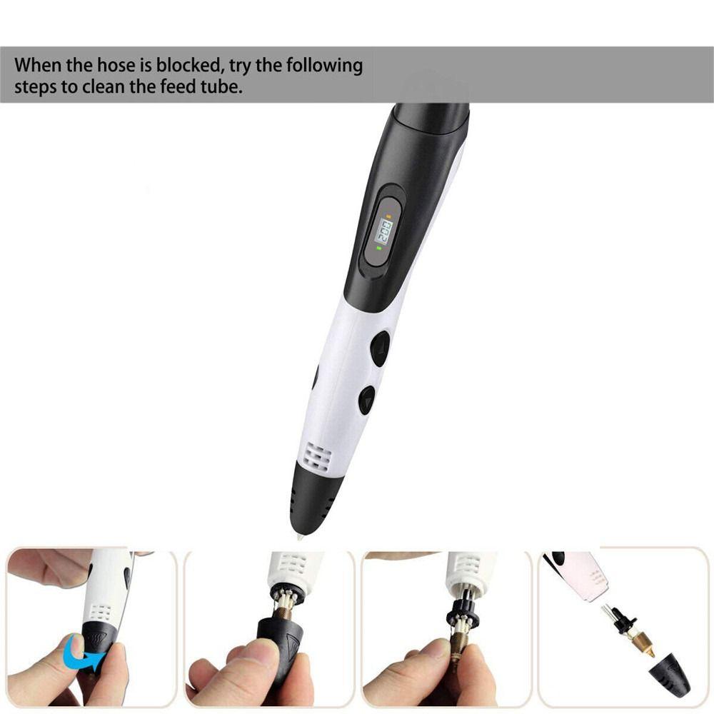 With LCD Screen Printing Pencil DIY Gifts 3D Pens 3D Printing Pen Drawing Supplies Arts Printer