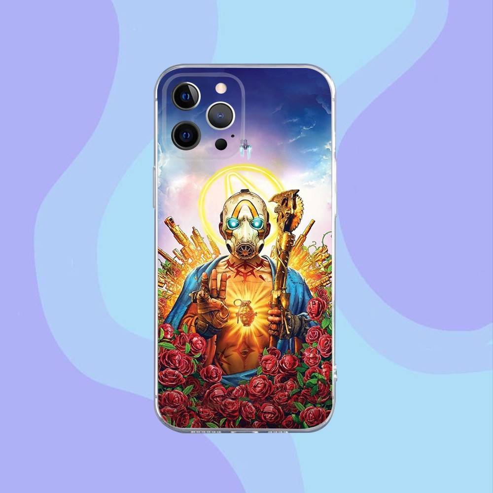 

Game B-Borderlands Phone Case For iPhone 16,15,14,13,12,11 Pro,Max,Plus,X,XS,XR,SE,Mini Transparent Silicone Soft iPhone15