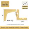 Metal Triangle Sofa, Cabinet & Table Support Legs - Heightening Furniture Legs