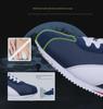 Men's Retro Low-Top Leather Running Shoes - Casual Fashion Sneakers for Spring and Autumn