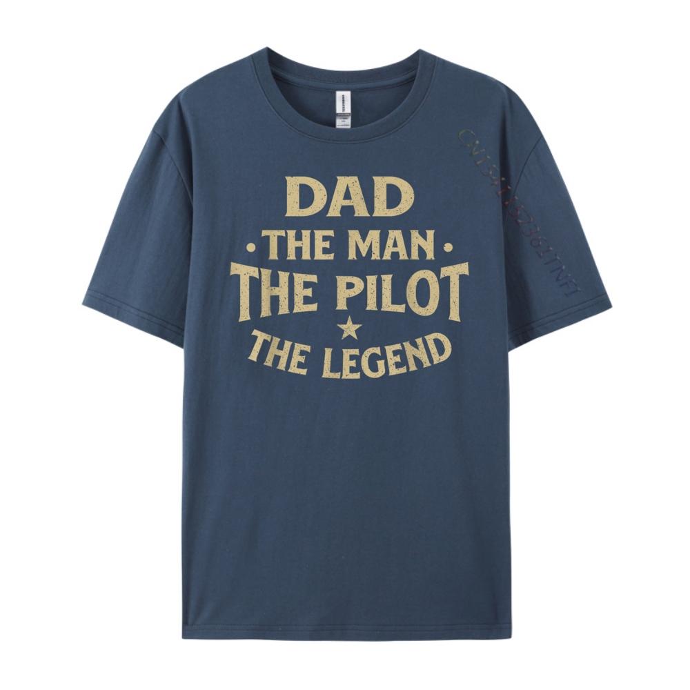 Dad The Man The Pilot The Legend Airlines Airplane Lover Fashion T Shirt Men T Shirts For Men Birthday