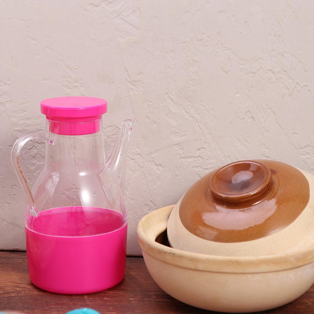 Leakproof Transparent Gravy Boats Plastic Vinegar Bottle Household Condiment Container Restaurant