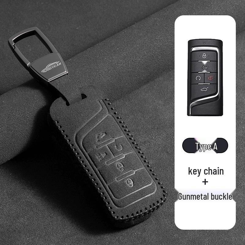 Skórzany Etui na Klucze z Metalową Klamrą dla Trumpchi GS4, GS3, M6, M8, GS8, GS7