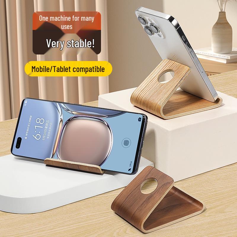 

Walnut Wooden Mobile Phone & Tablet Stand - Minimalist, Portable, Super Stable Design
