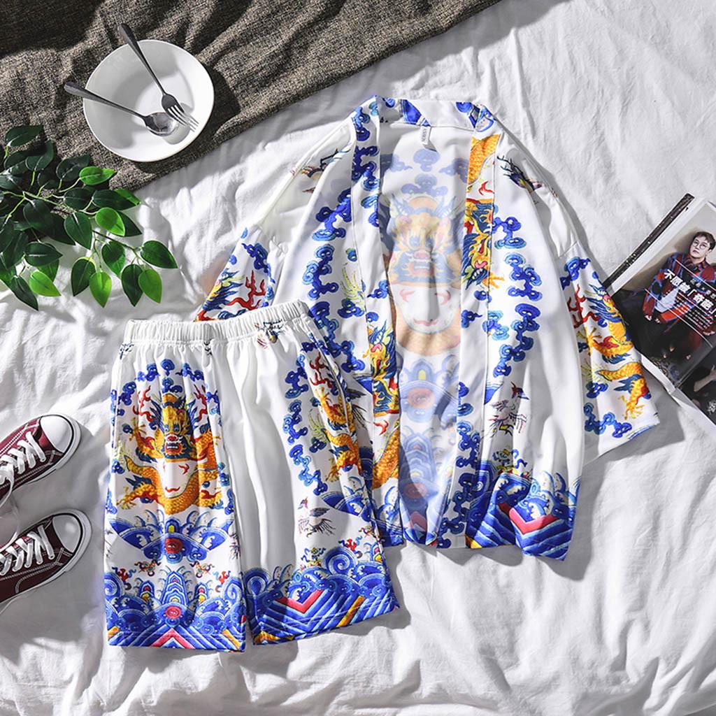 

Любители моды, верхняя блузка с индивидуальным принтом, кимоно, костюм для горячей весны