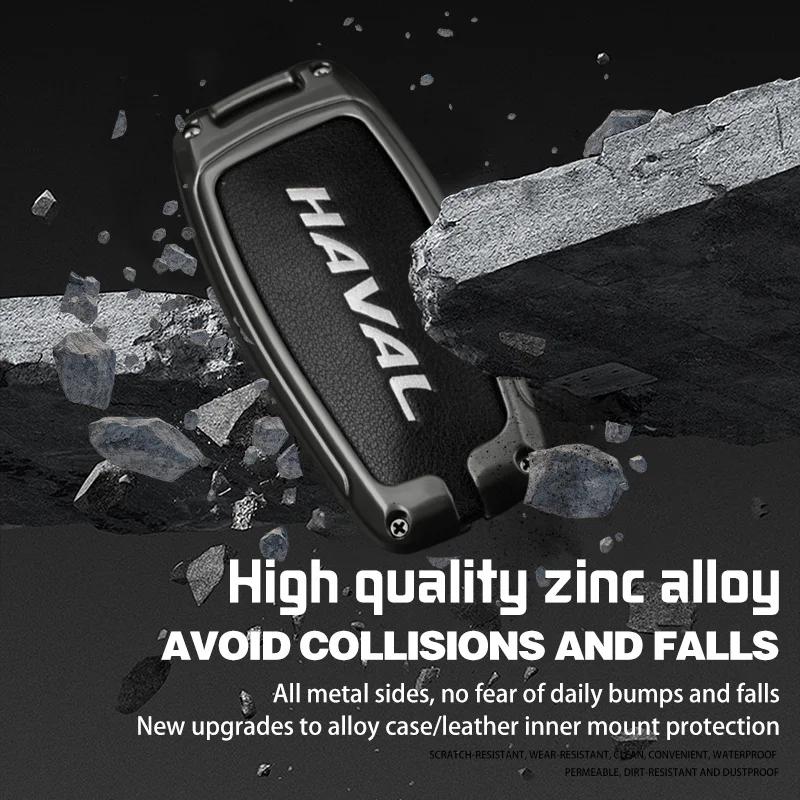 Suitable For Great Wall Haval H6 H2 H3 H7 H8 H9 New Zinc Alloy Car Key Cover Smart Remote Control Keychain Shell Accessories