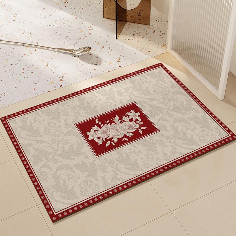 

Американский коврик для ванной комнаты с диатомовой грязью, впитывающий воду, быстросохнущий, противоскользящий коврик для ног, коврик для входа в ванную комнату и душевую 30 * 40cm