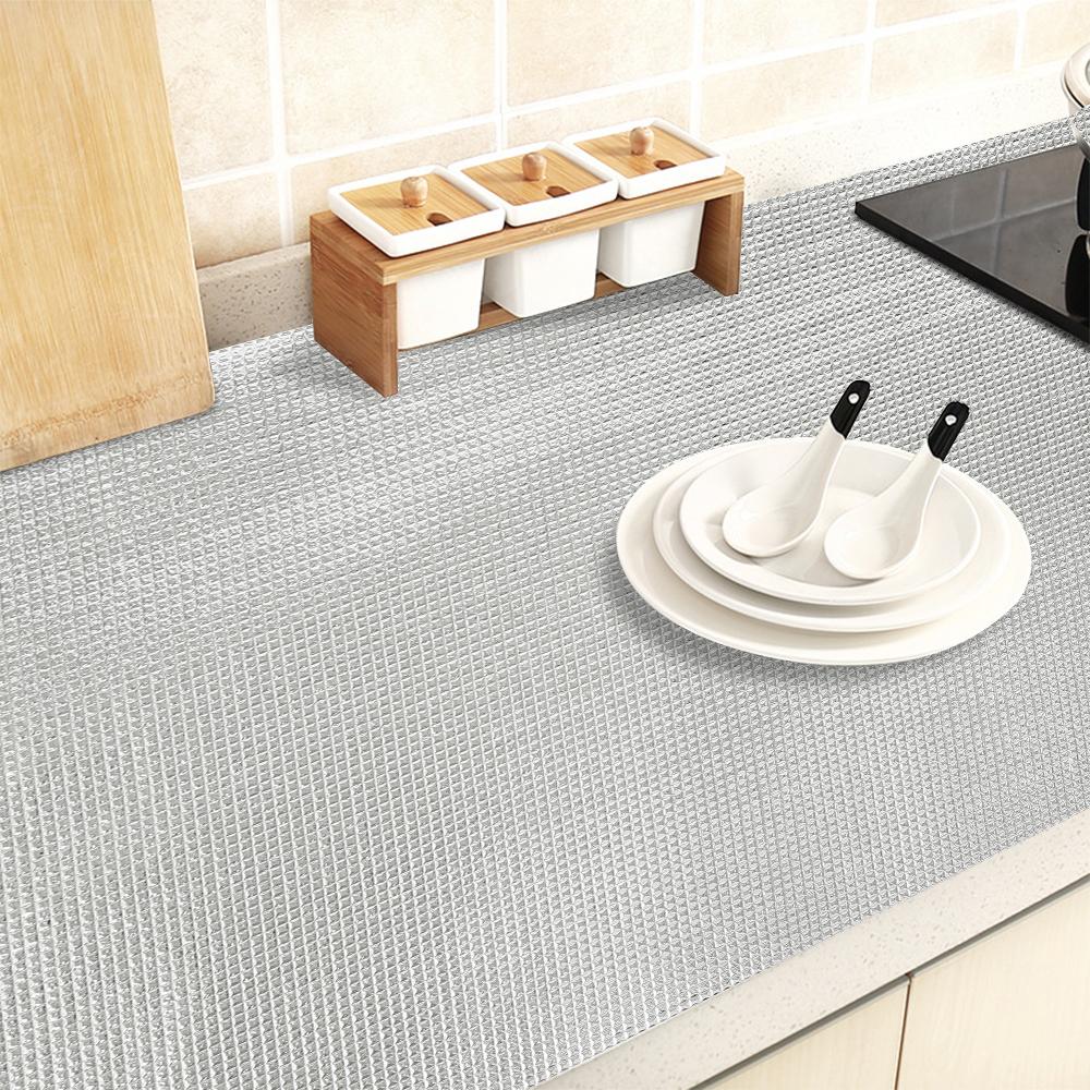 Reusable Drawer Liners Dustproof Shelf Liner Non-slip Placemats Kitchen Cabinet Mats Refrigerator Liners Shelf Paper for Home