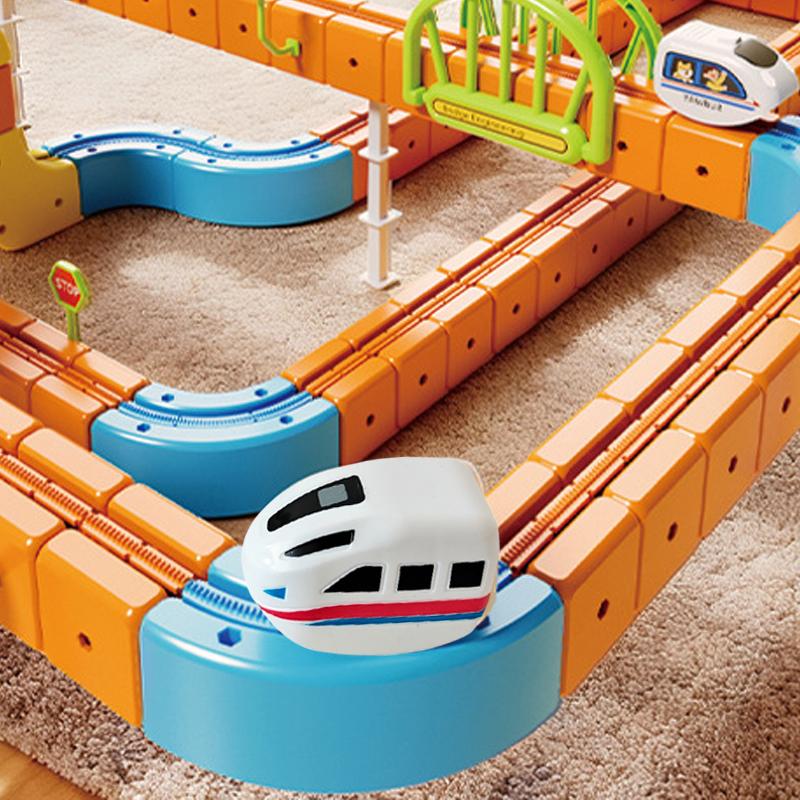 1 Stück Wiederaufladbarer Magnetischer Zug für Kinder für Magnetische Schiene Elektrischer Motorisierter Motor Pädagogisches Bauenspielzeug Zubehör