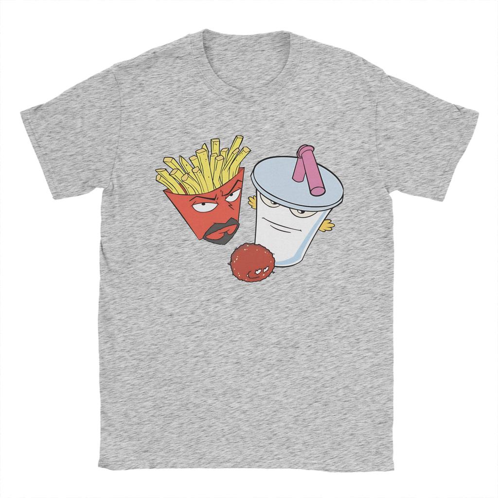 Freizeit Frylock Meatwad Master Shake Aqua Teen Hunger Force T-Shirts Unisex Rundhals-T-Shirts Kurzarm-T-Shirt Kleidung