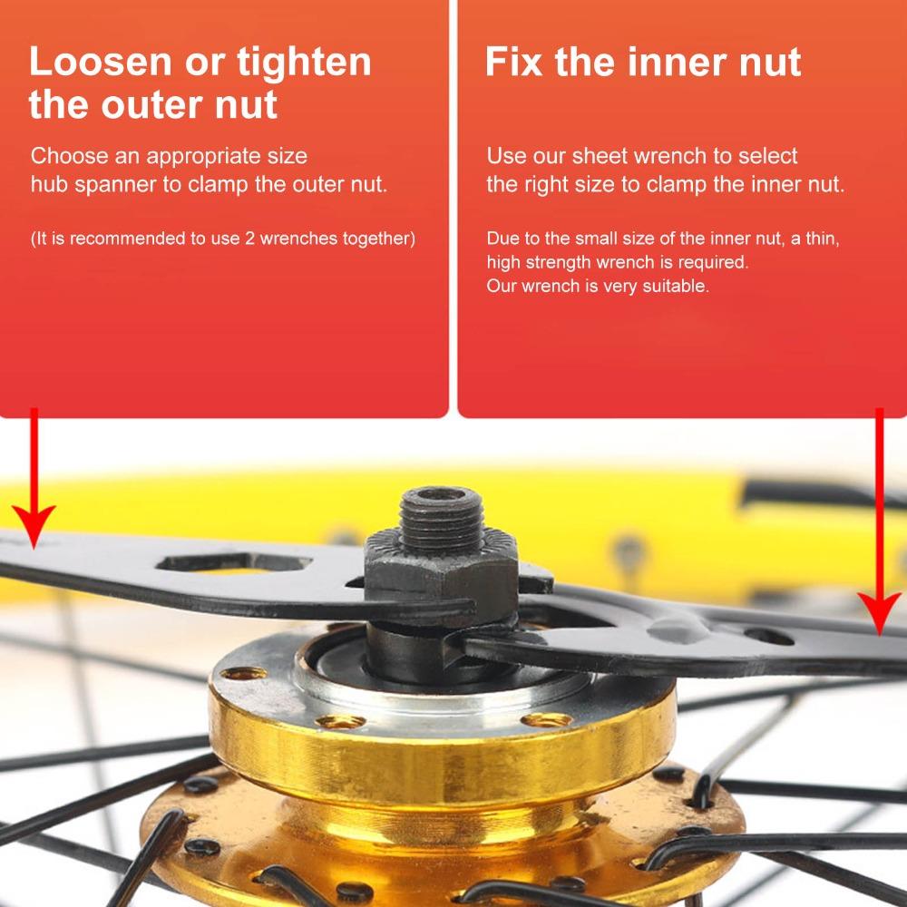 5 PCS Open-End Spanner Hub Repair Wrench Multi-Function Bicycle Cone Wrench  Bike Maintenance