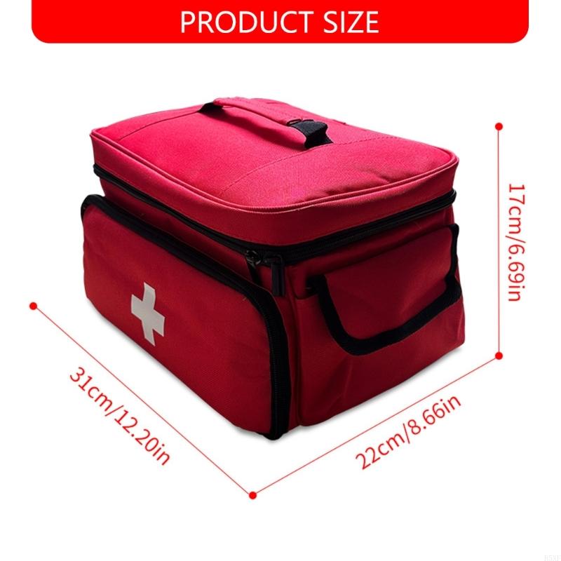 2025 New Polyester Emergency Clinical Bag With Interior Dividers For Travel Outdoor Use