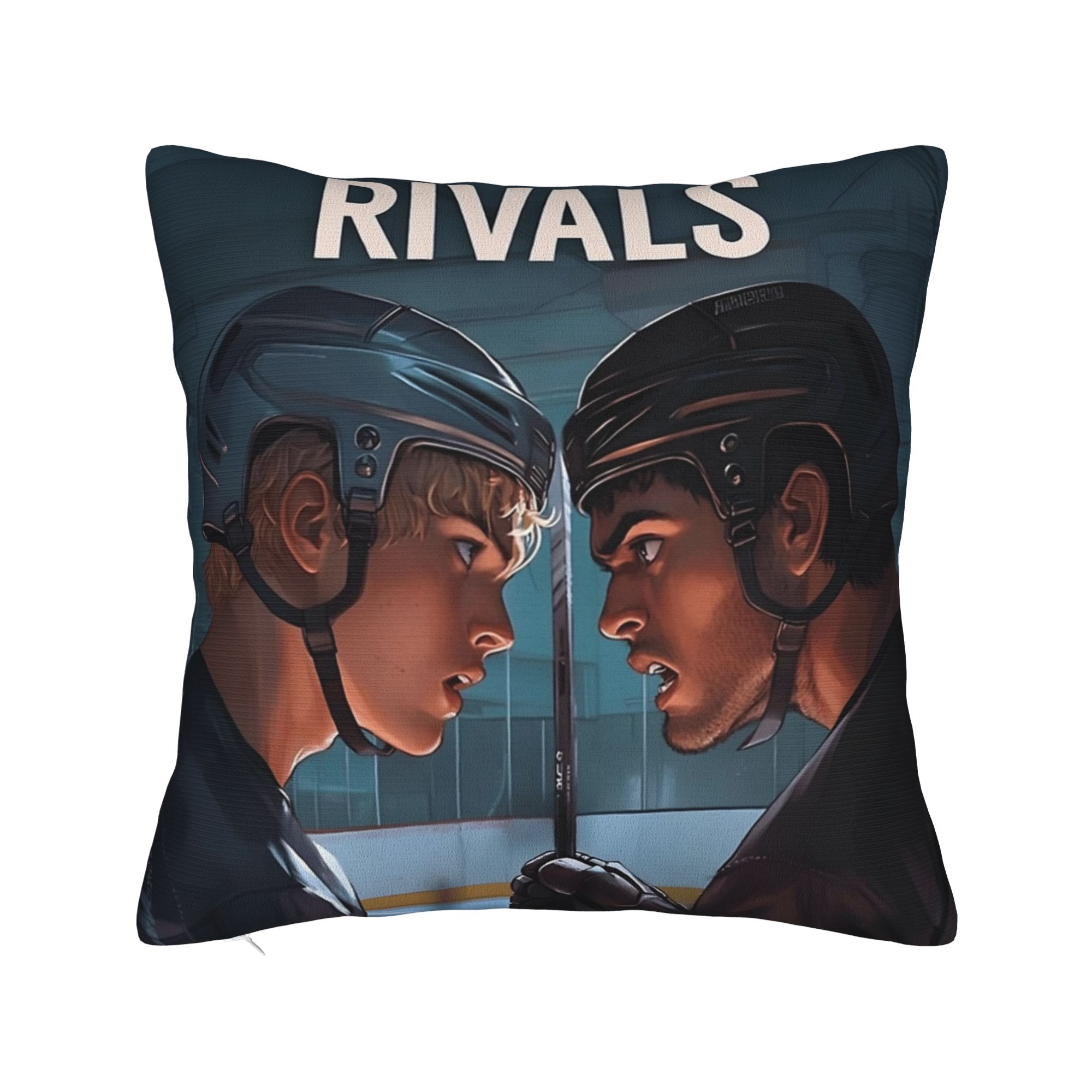 Ilya und Shane Heated Rivalry Kissenbezug Weicher Polyester Kissenbezug Dekorativer Zierkissenbezug Zuhause Großhandel 45X45cm 30x30cm 12x12in black