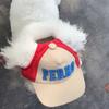 Dogs Baseball Cap New Small Dogs Adjustable Outdoor Leisure Canvas Breathable Cute Pet Sun Hat with Ear Holes