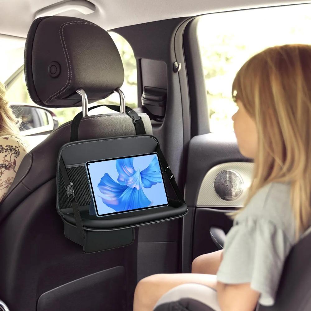 Food Tray Foldable Car Backseat Table Large Capacity Car Work Dining Table  Car interior