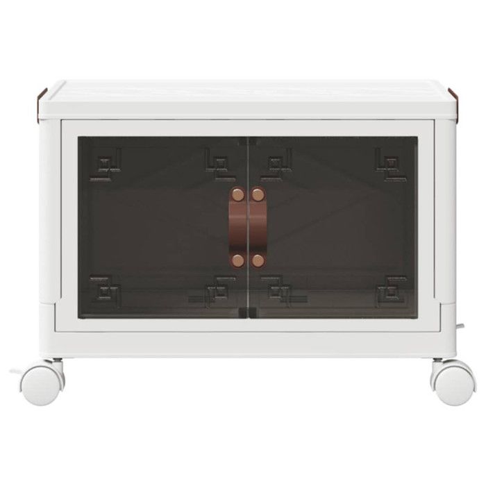 Stackable Storage Box with Wheels 28 L 48x29.5x33 Cm