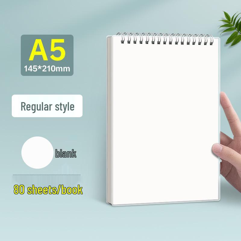 Dual Spiral Notebook - Thick B5, A5 Planner with Lined, Grid, and Blank Pages (English)