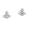 Vivienne Westwood Valentina Saturn Shining Decoration Brass Earrings Women earrings Silver 6201010102P102P102